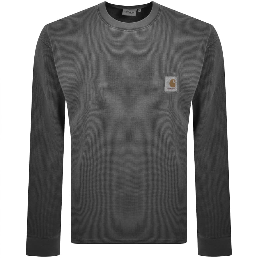 Image number 1 for Carhartt WIP Vista Waffle T Shirt Grey