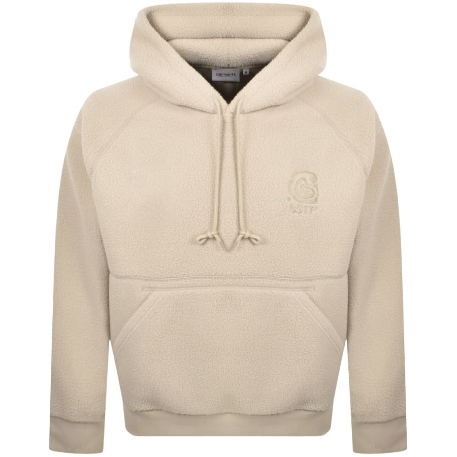 Image number 2 for Carhartt WIP Hooded Sweatshirt Beige