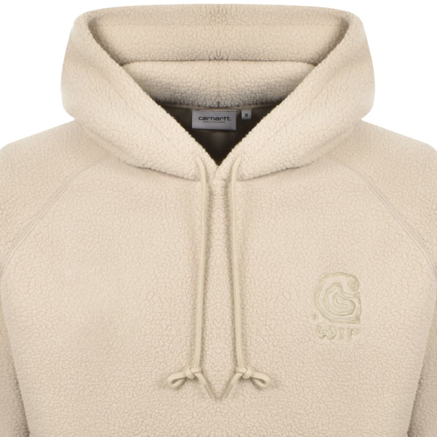 Image number 3 for Carhartt WIP Hooded Sweatshirt Beige
