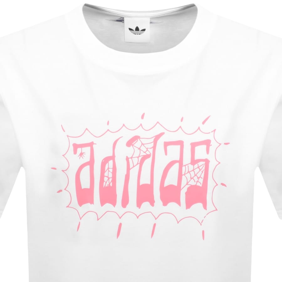 Image number 2 for adidas Originals Oversized Graphic T Shirt White