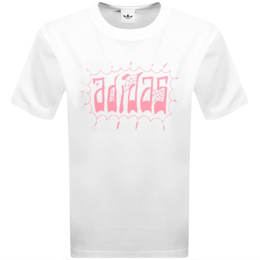 Image number 1 for adidas Originals Oversized Graphic T Shirt White