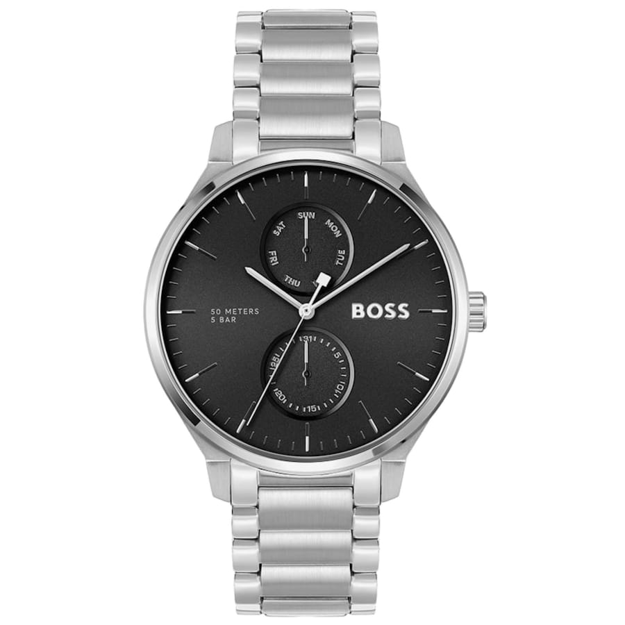 Image number 4 for BOSS Tyler Watch And Card Holder Silver