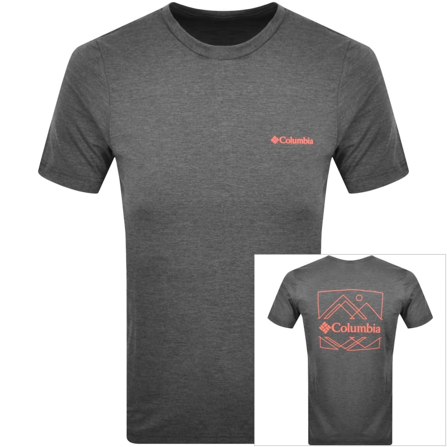 Image number 1 for Columbia Kwick Hike T Shirt Grey
