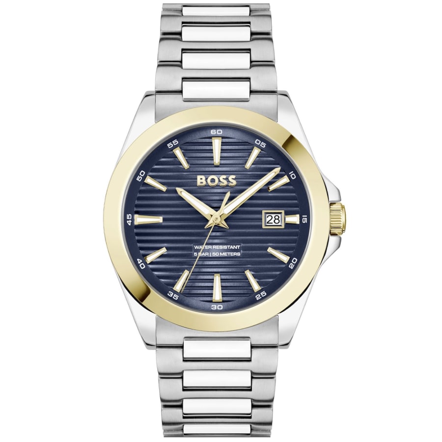Image number 2 for BOSS Strike Watch And Bracelet Silver