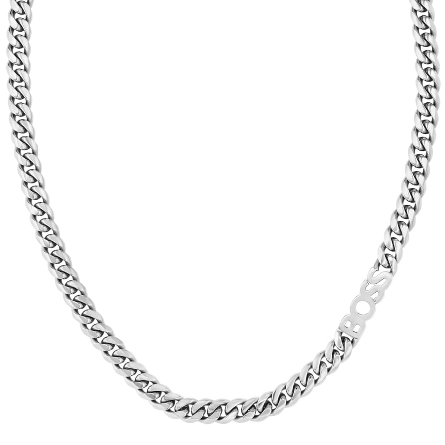 Image number 3 for BOSS Kassy Chain Necklace Silver
