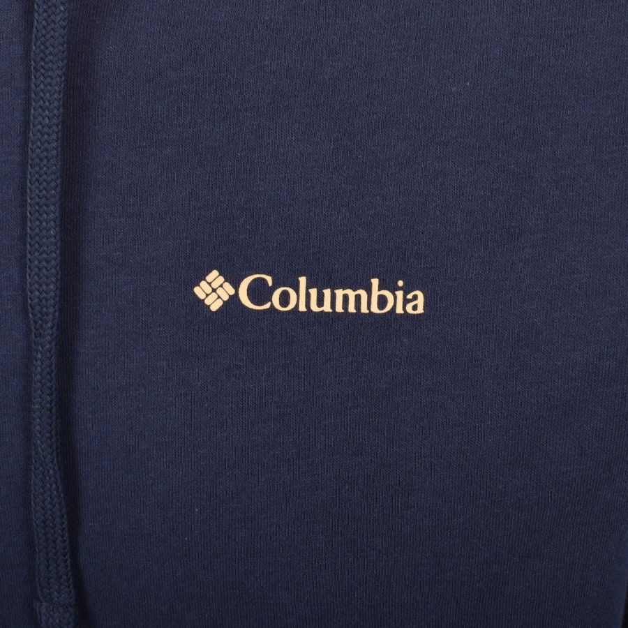 Image number 4 for Columbia Trek Graphic Hoodie Navy
