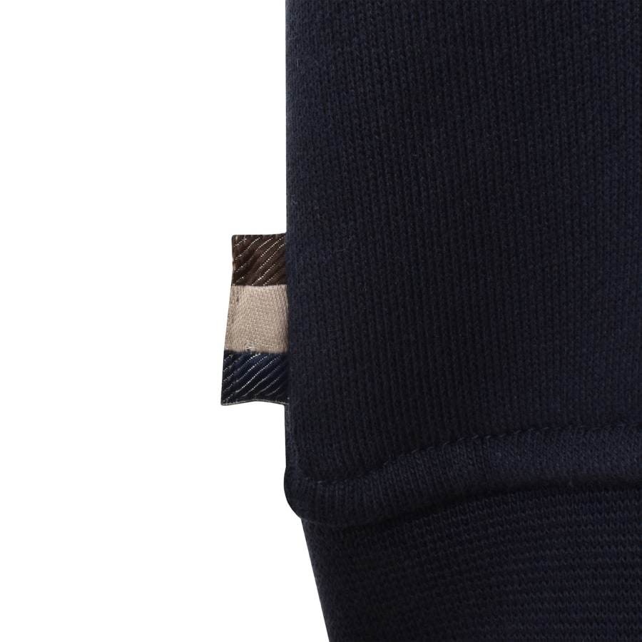 Image number 4 for Aquascutum Active Check Hoodie Fleece Navy