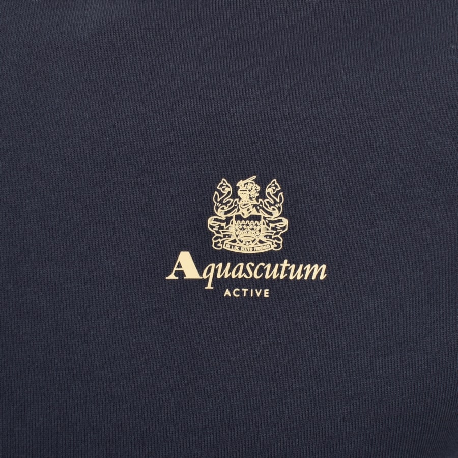 Image number 3 for Aquascutum Active Logo Sweatshirt Navy
