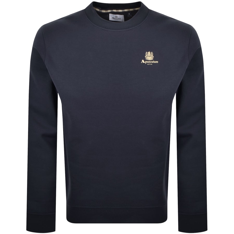 Image number 1 for Aquascutum Active Logo Sweatshirt Navy