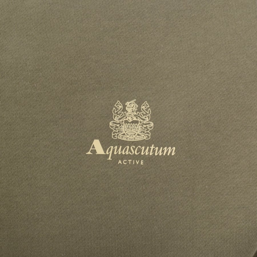 Image number 3 for Aquascutum Active Logo Sweatshirt Green