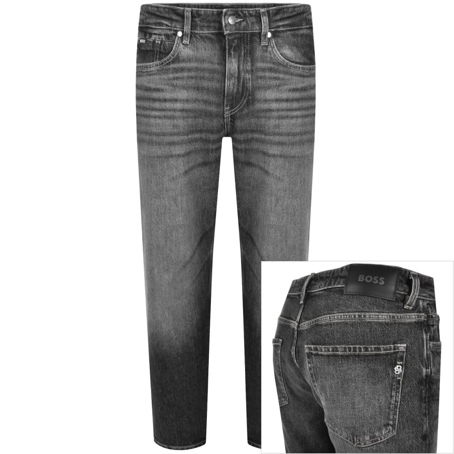 Image number 1 for BOSS Re Maine Regular Fit Jeans Black