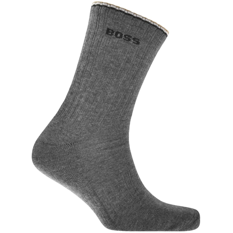 Image number 4 for BOSS 3 Pack Quarter Length Rib Socks