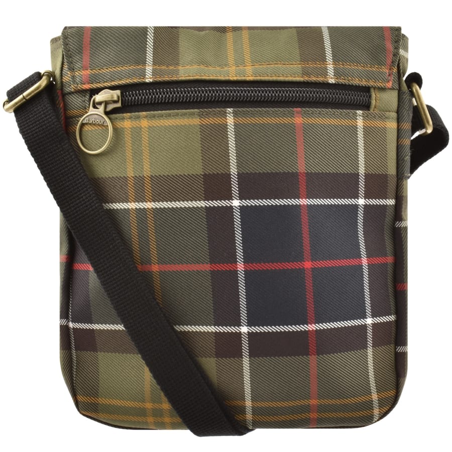 Image number 2 for Barbour Torridon Tartan Flight Bag Green