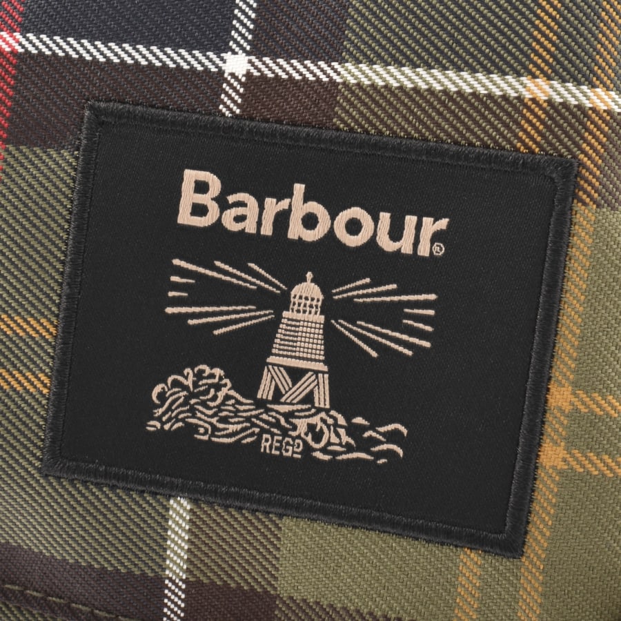 Image number 3 for Barbour Torridon Tartan Flight Bag Green
