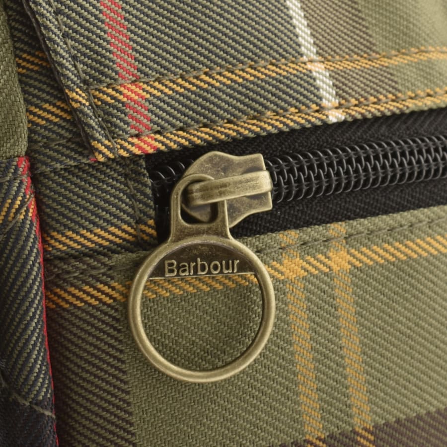 Image number 5 for Barbour Torridon Tartan Flight Bag Green