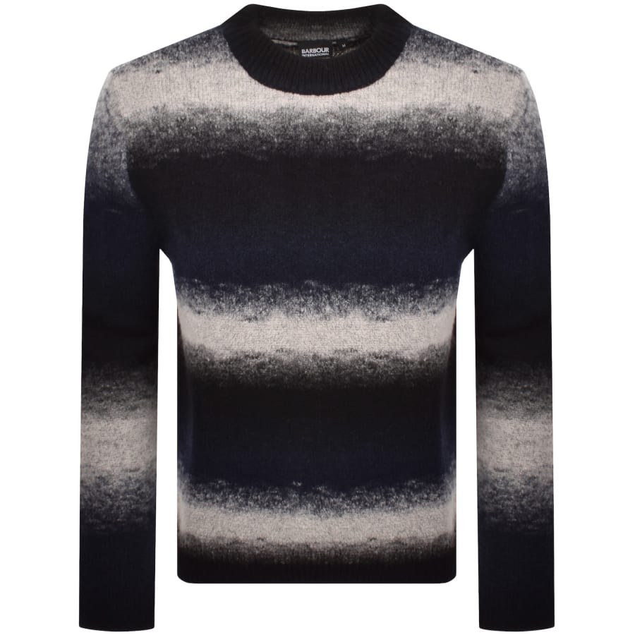 Image number 2 for Barbour International Knitted Sweatshirt Black