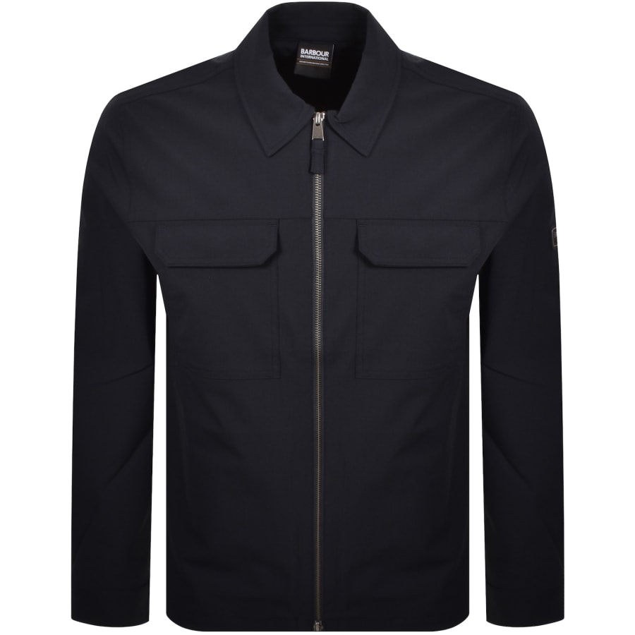 Image number 2 for Barbour International Ash Overshirt Navy