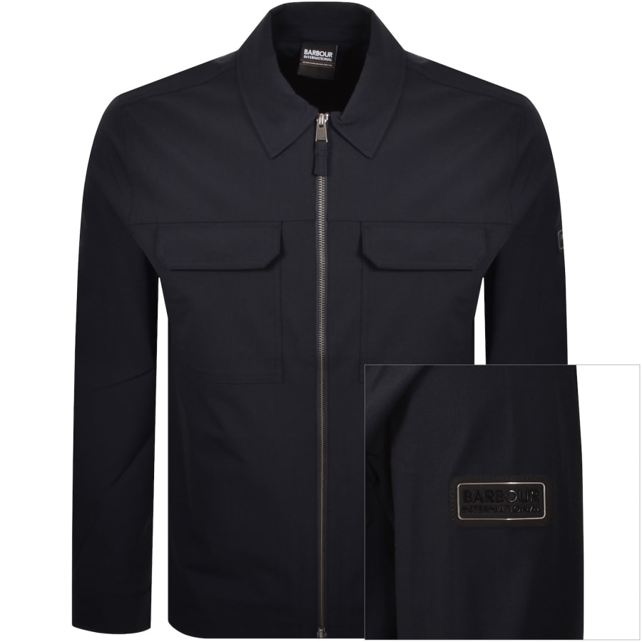 Image number 1 for Barbour International Ash Overshirt Navy