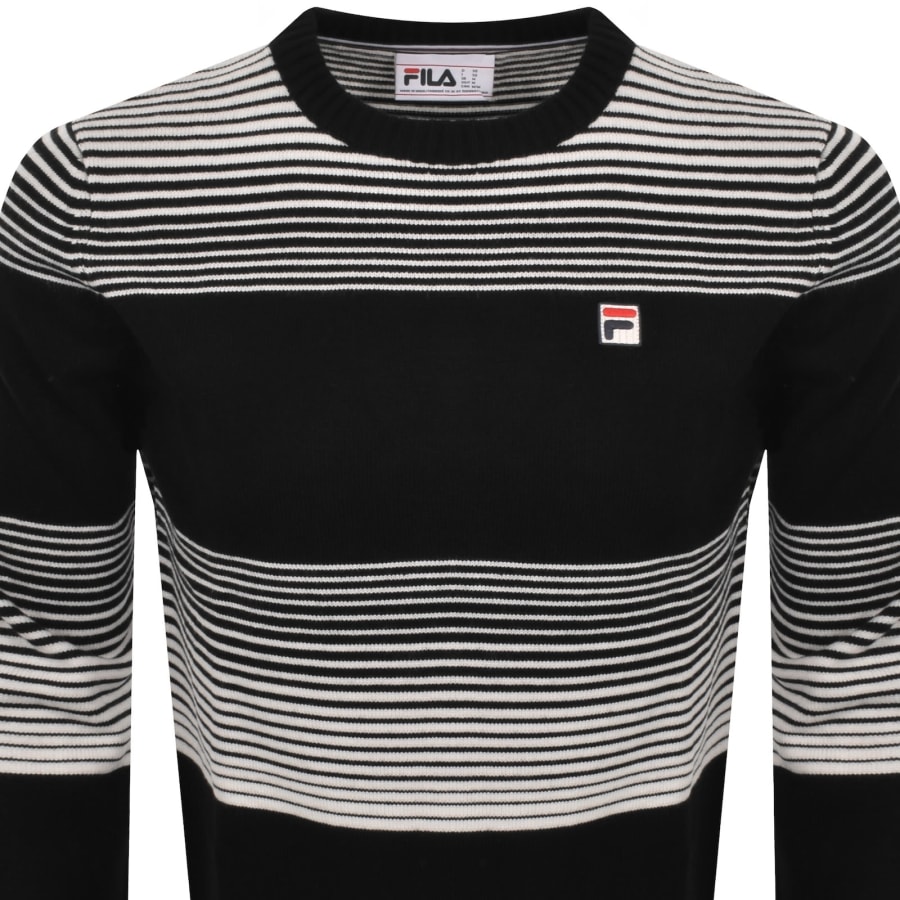 Image number 2 for Fila Connor Knit Jumper Black