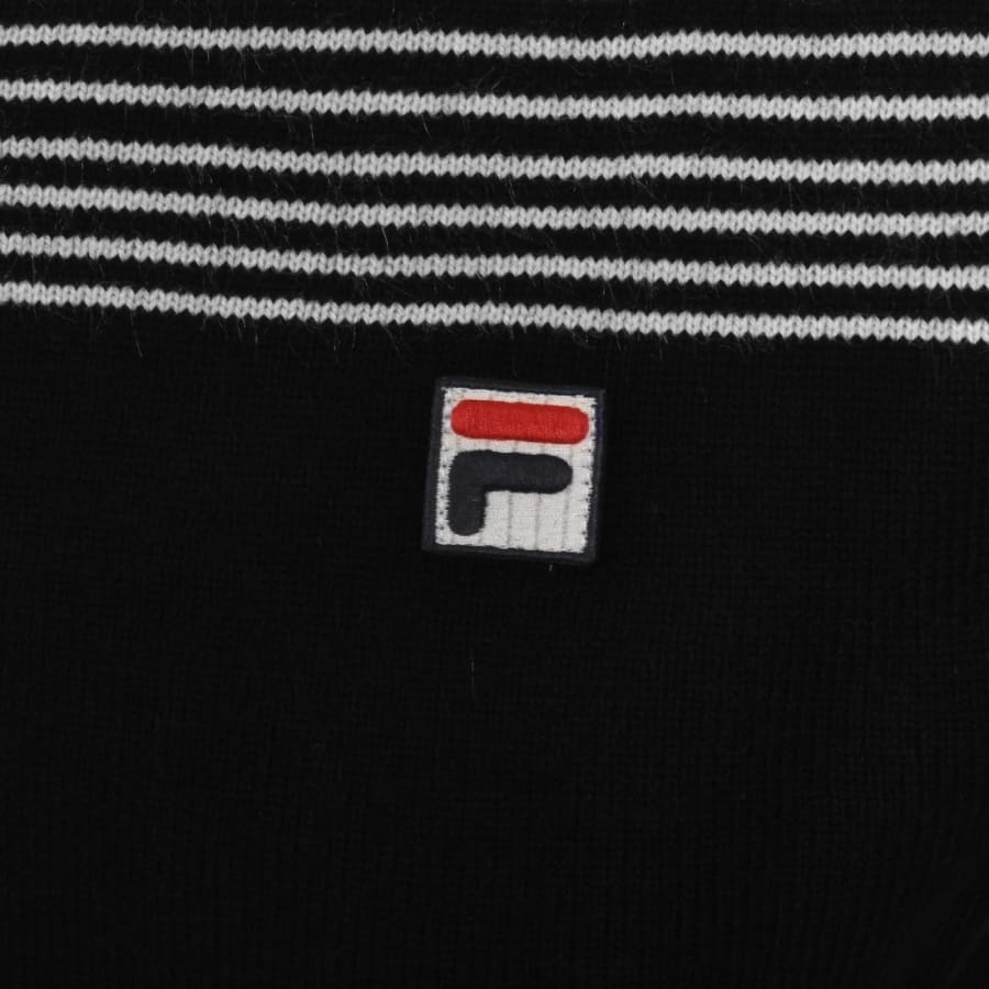 Image number 3 for Fila Connor Knit Jumper Black