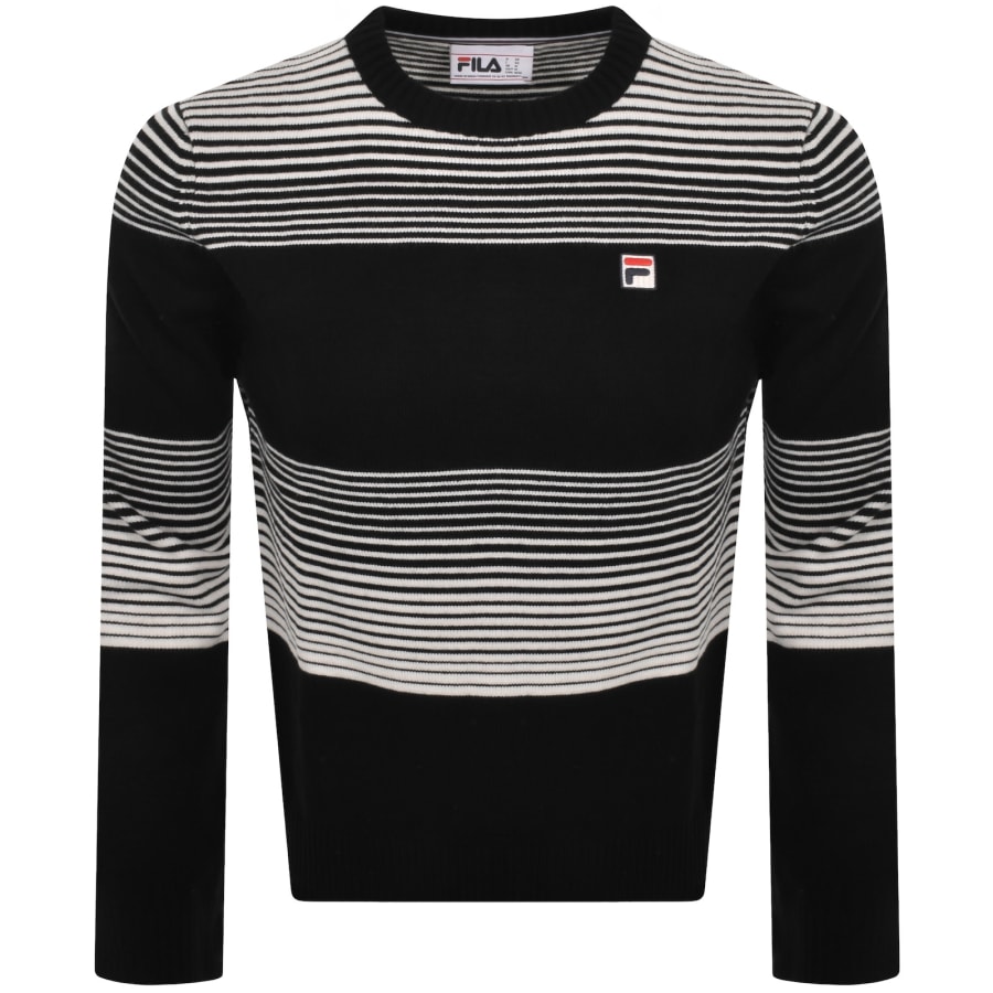 Image number 1 for Fila Connor Knit Jumper Black