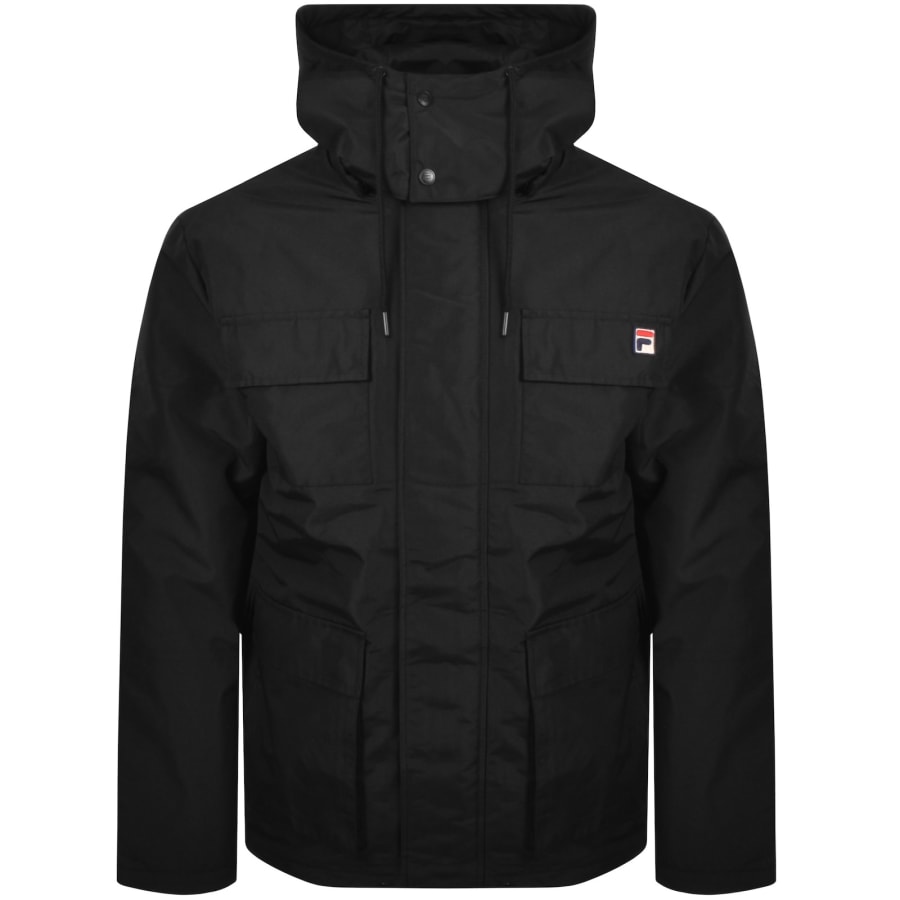 Image number 1 for Fila Liam Cargo Pockets Jacket Black