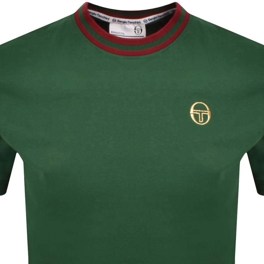 Image number 2 for Sergio Tacchini Rainer T Shirt Green