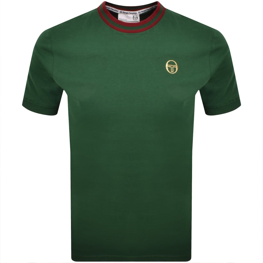 Image number 1 for Sergio Tacchini Rainer T Shirt Green