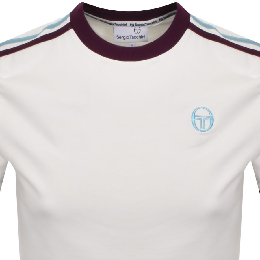 Image number 2 for Sergio Tacchini Triste T Shirt Cream