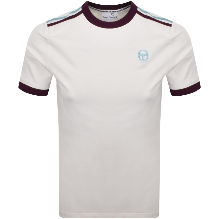 Image number 1 for Sergio Tacchini Triste T Shirt Cream