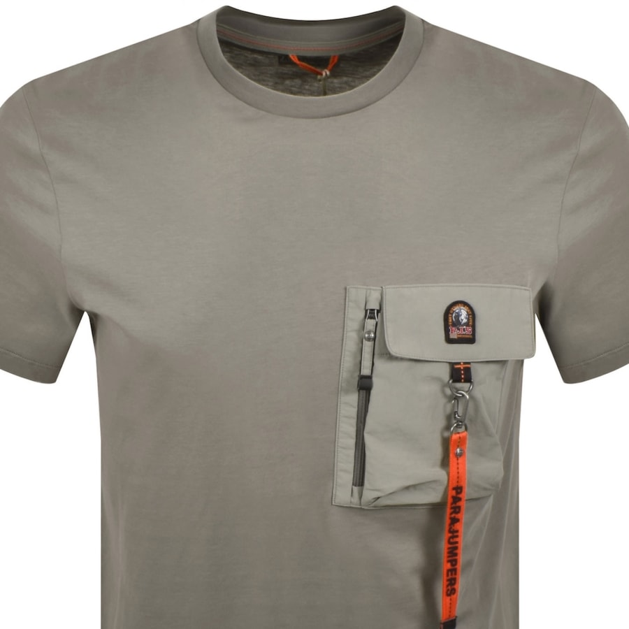 Image number 2 for Parajumpers Mojave Pocket T Shirt Grey