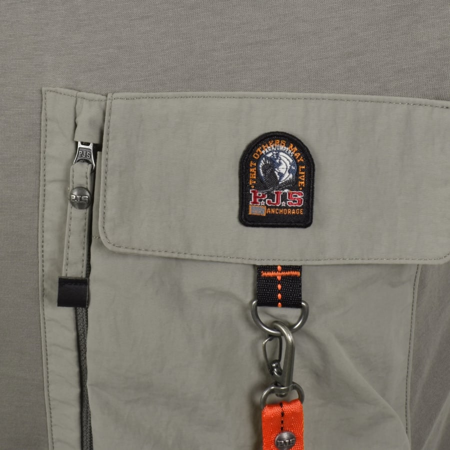 Image number 3 for Parajumpers Mojave Pocket T Shirt Grey
