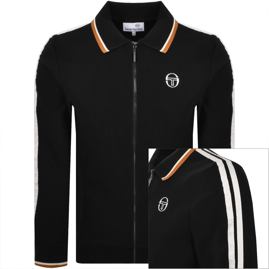 Image number 1 for Sergio Tacchini Giorno Track Top Black