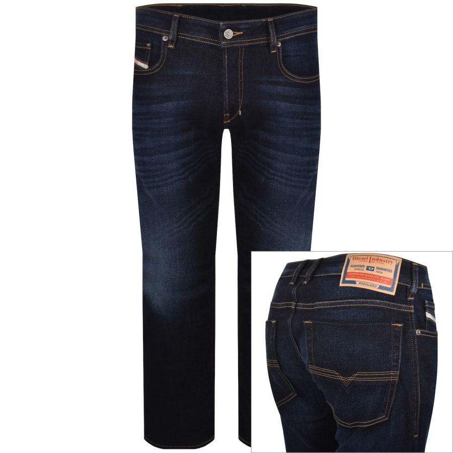 Image number 1 for Diesel Skinny Bootcut 2007 Zatiny Jeans Dark Blue