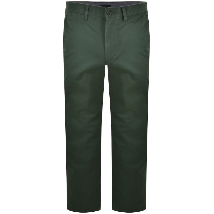 Image number 1 for Tommy Hilfiger Core Denton Twill Trousers Green