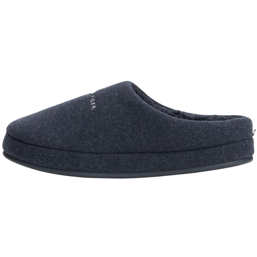 Image number 2 for Tommy Hilfiger Felt Slippers Desert Sky Navy