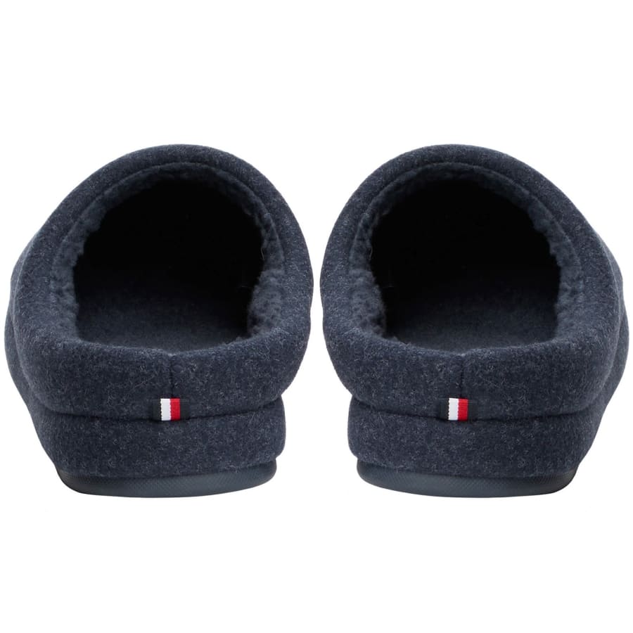 Image number 3 for Tommy Hilfiger Felt Slippers Desert Sky Navy