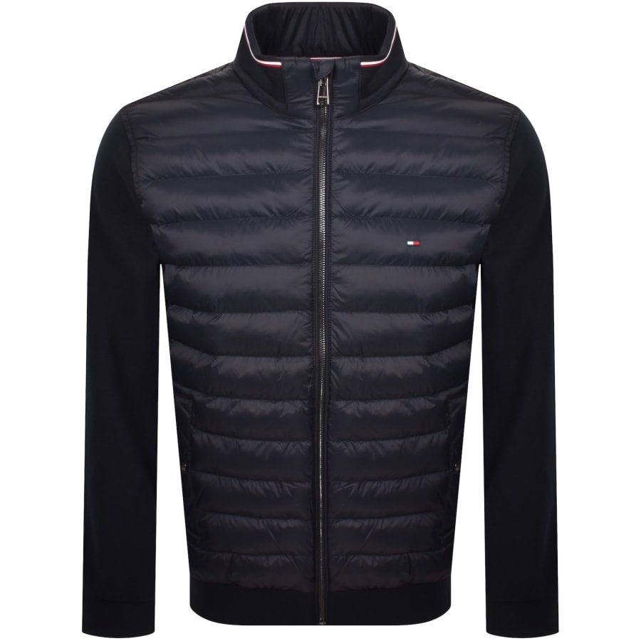 Image number 1 for Tommy Hilfiger Mix Media Jacket Desert Sky Navy