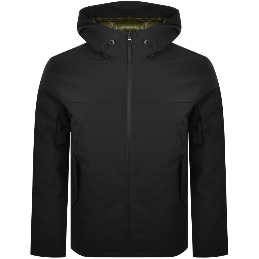 Image number 2 for Tommy Hilfiger Hooded Padded Jacket Black