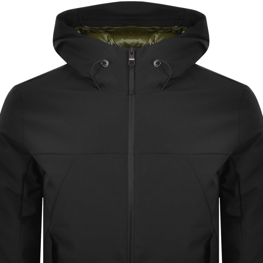 Image number 3 for Tommy Hilfiger Hooded Padded Jacket Black