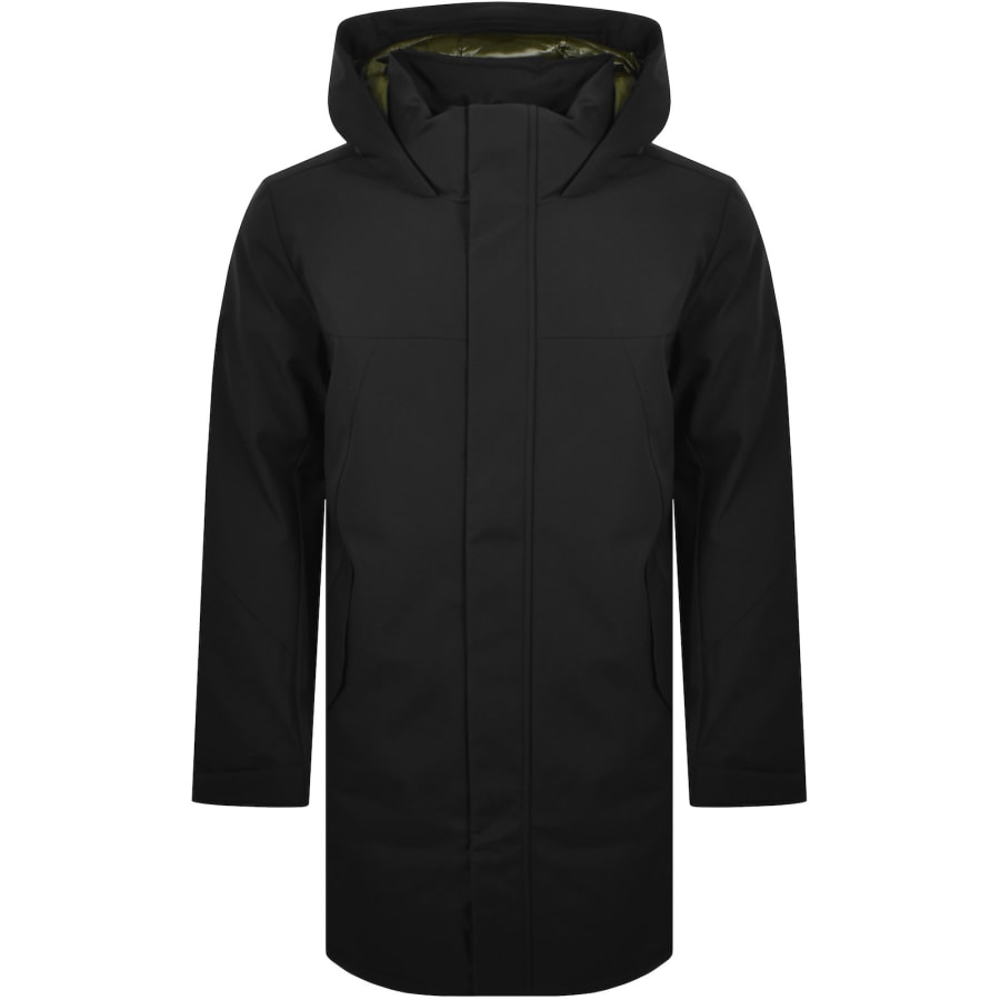 Image number 2 for Tommy Hilfiger Padded Parka Jacket Black