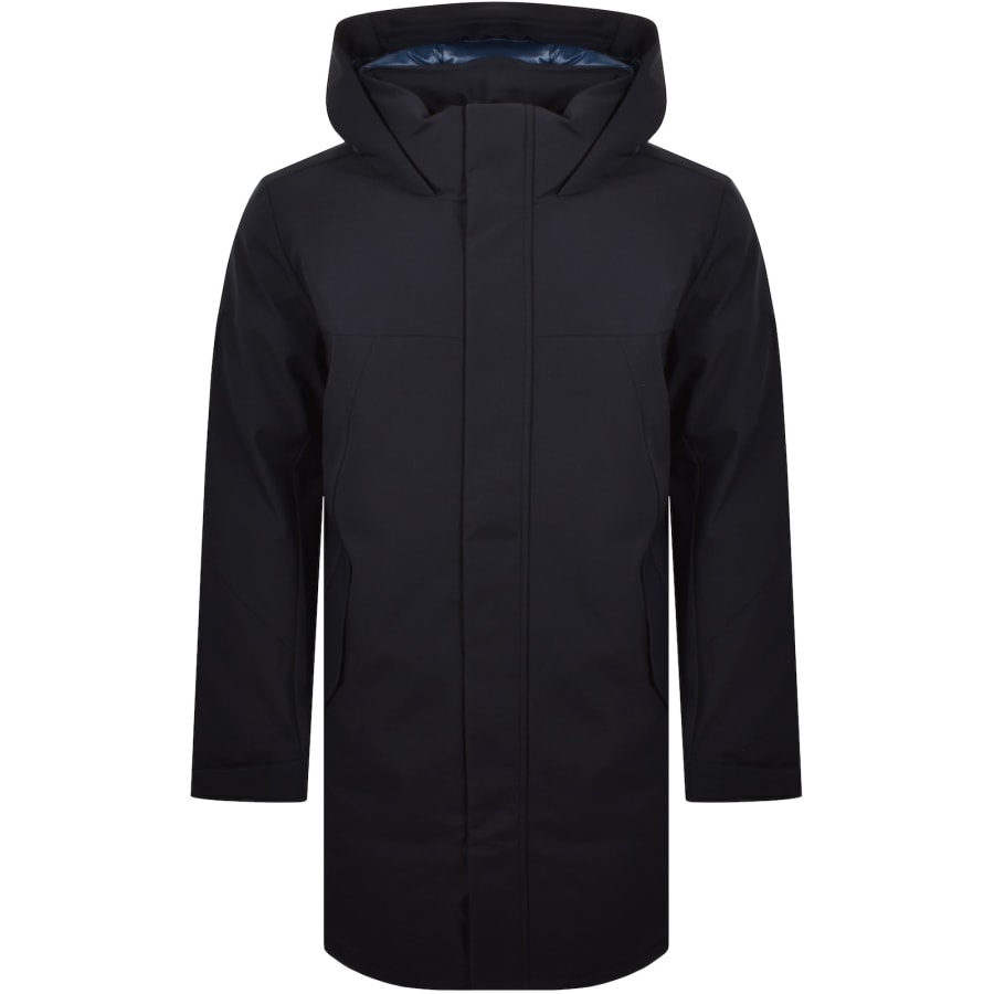 Image number 2 for Tommy Hilfiger Padded Parka Jacket Navy