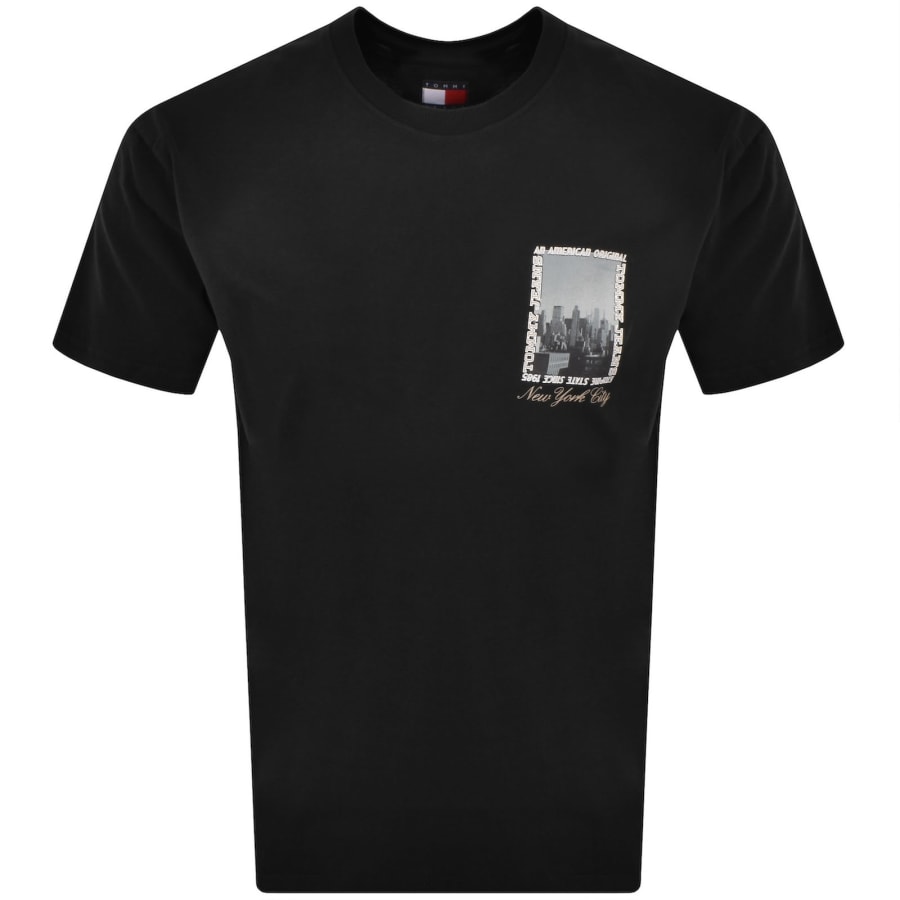 Image number 2 for Tommy Jeans Photo T Shirt Black