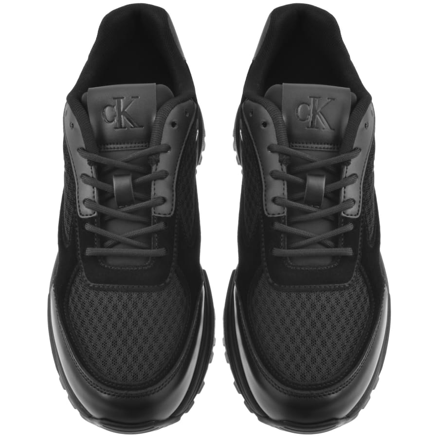 Image number 3 for Calvin Klein Hike Runner Mesh Trainers Black