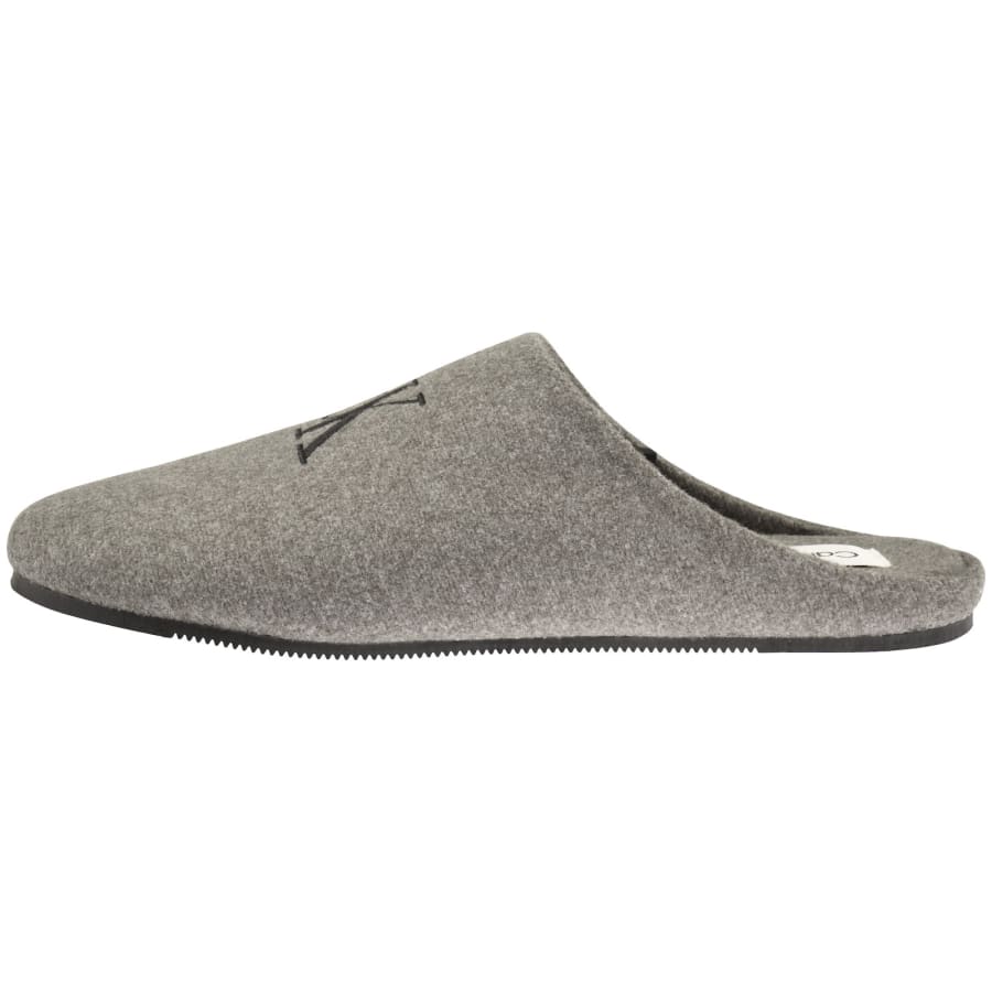 Image number 2 for Calvin Klein Home Slippers Grey
