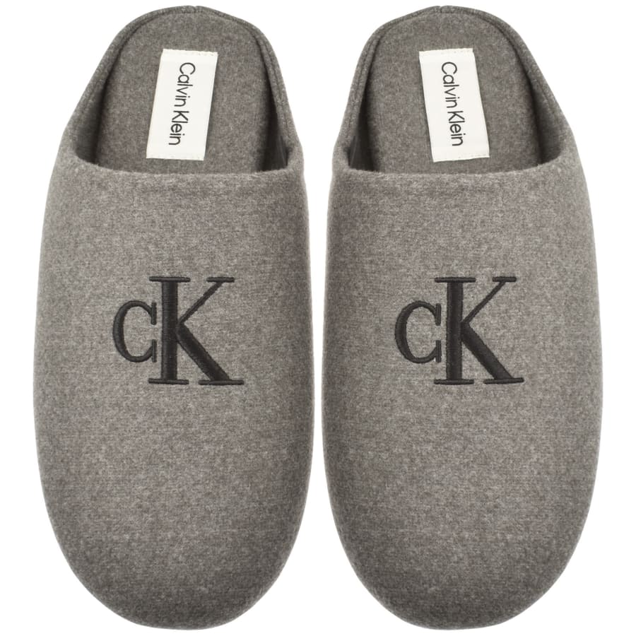 Image number 1 for Calvin Klein Home Slippers Grey