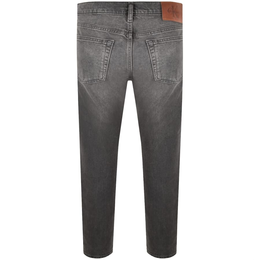 Image number 2 for Calvin Klein Jeans Slim Taper Fit Jeans Grey