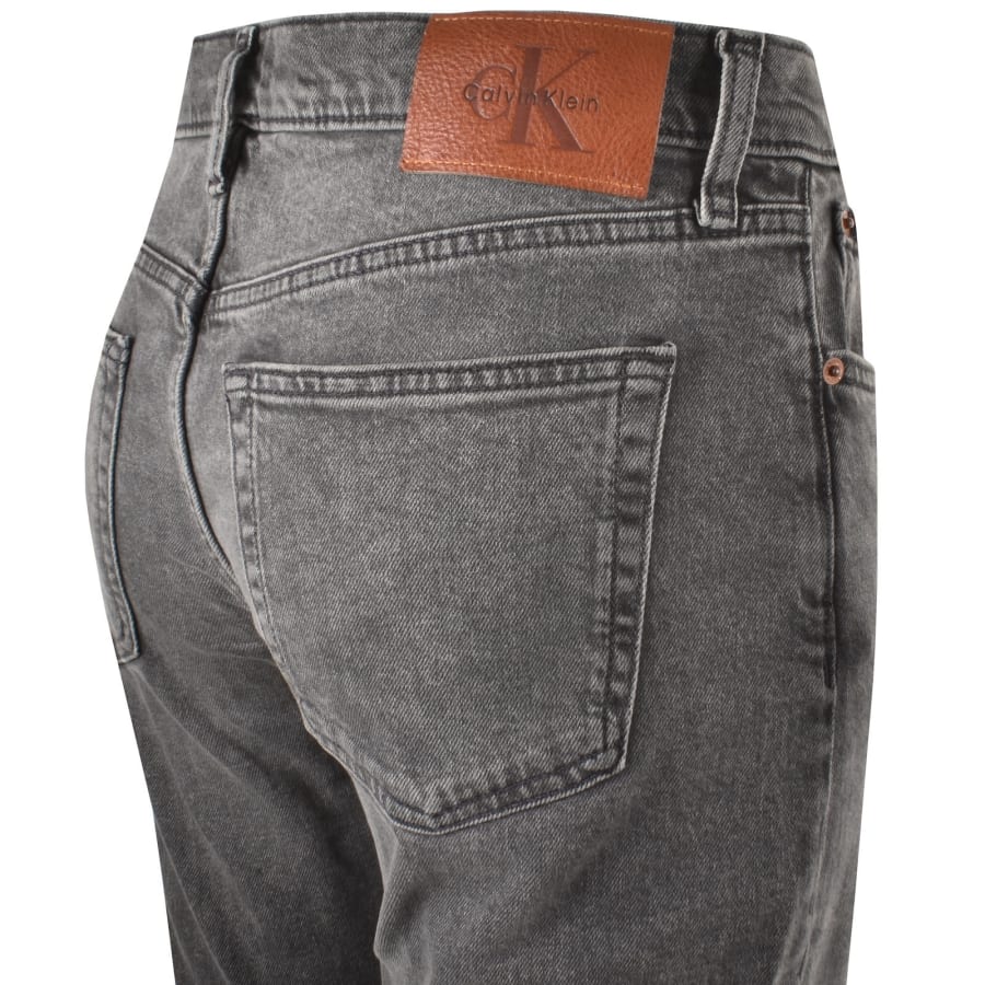 Image number 3 for Calvin Klein Jeans Slim Taper Fit Jeans Grey