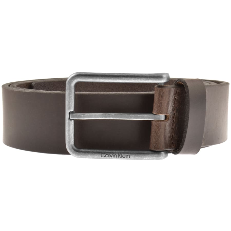 Image number 1 for Calvin Klein Warmth Buckle Belt Brown