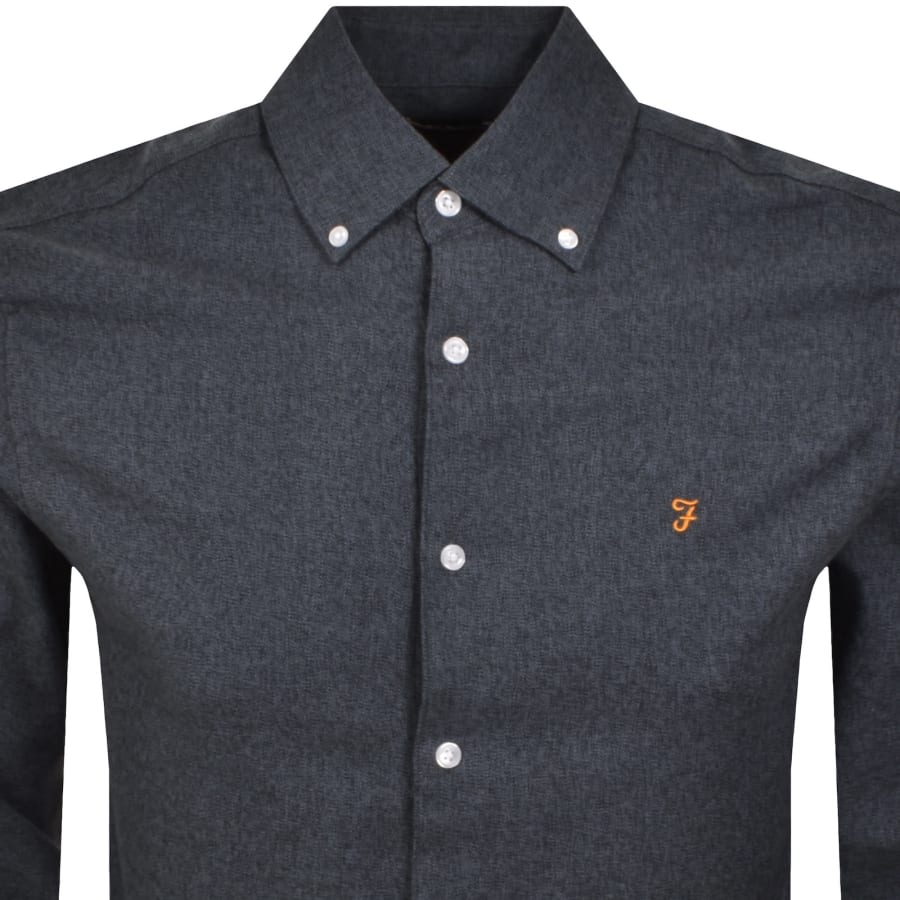 Image number 2 for Farah Ali Long Sleeve Shirt Blue